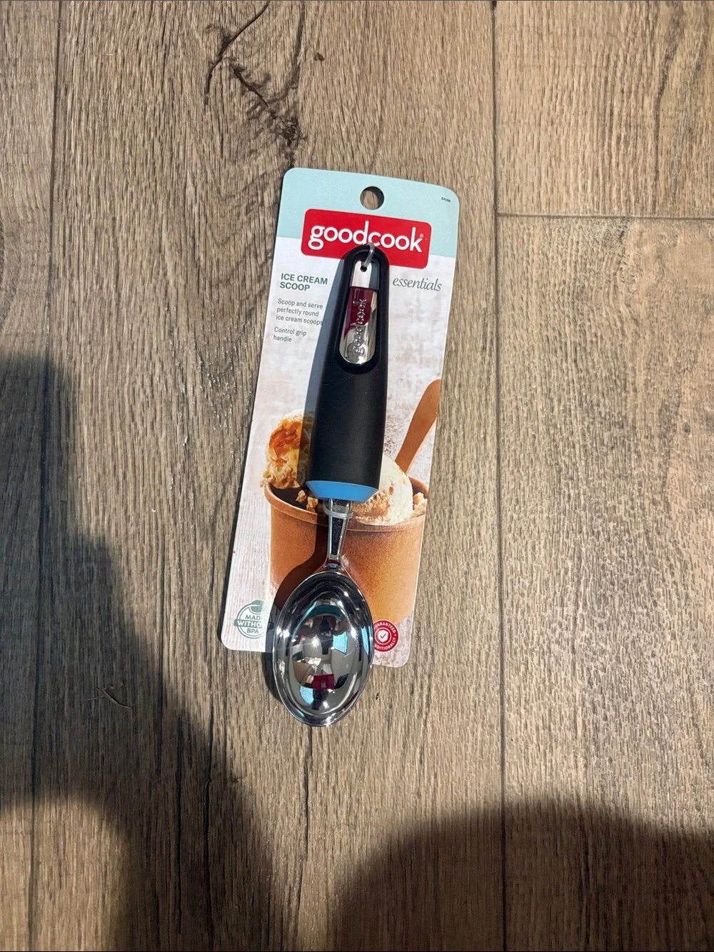 GoodCook Black and Blue Ice Cream Scoop